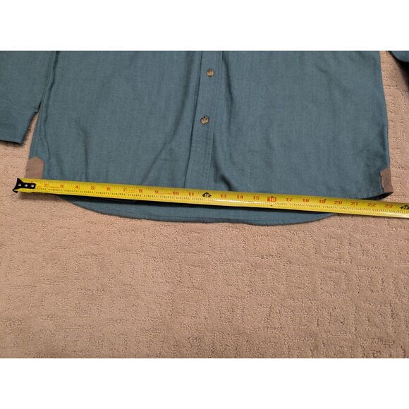 NWT Levitate Shirt Mens XXL 2XL 2X Pond Turquoise Herringbone Flannel - Picture 9 of 11
